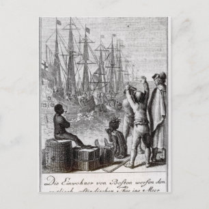 Cartão Postal Os habitantes de Boston jogam