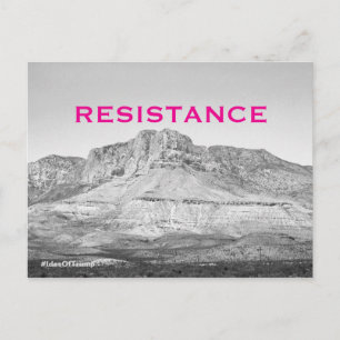 Cartão Postal Os Ides da Trump Western Pink Resistance