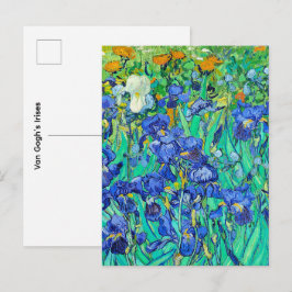 Cartão Postal Os Íris de Van Gogh