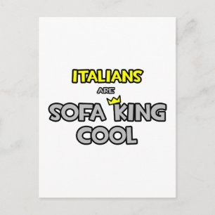 Cartão Postal Os Italianos São Legal De Sofá