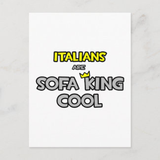 Cartão Postal Os Italianos São Legal De Sofá