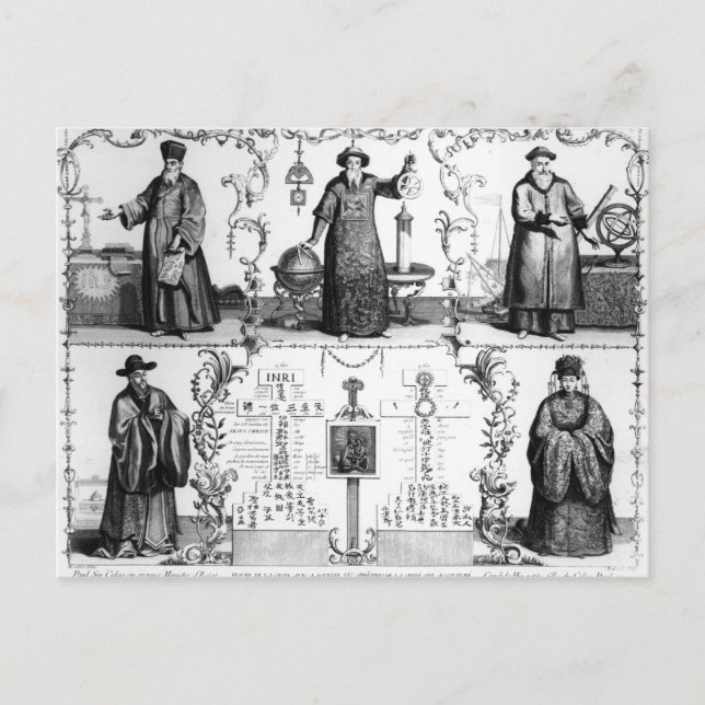 Cartão Postal Os jesuítas na China (Frente)