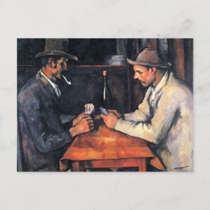 Cartão Postal Os jogadores de cartas de Paul Cezanne