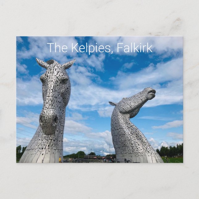 Cartão Postal Os Kelpies, Falkirk (Frente)
