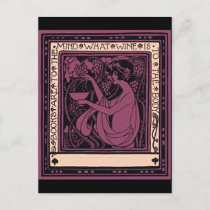 Cartão Postal Os livros estão à mente