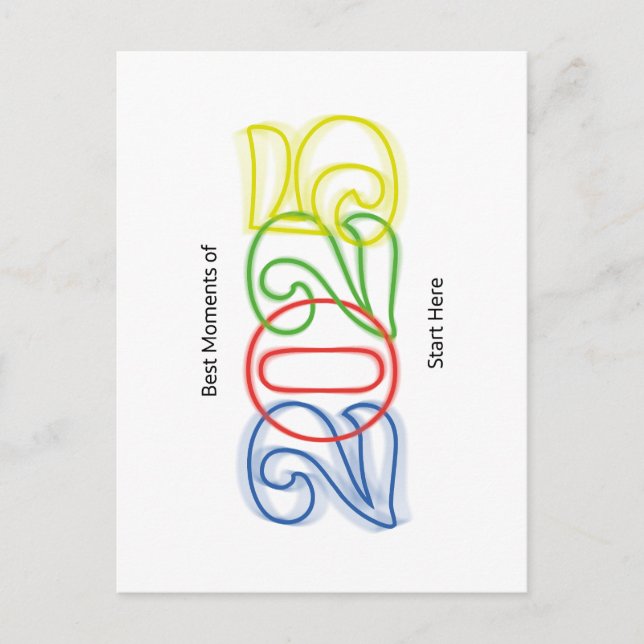 Cartão Postal Os melhores momentos de 2025 começam aqui (Frente)