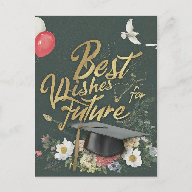 Cartão Postal Os melhores votos para o futuro (Frente)