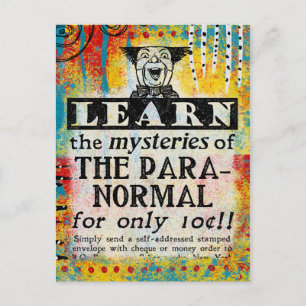 Cartão Postal Os Mistérios do Paranormal - Divertido Anúncio Ant