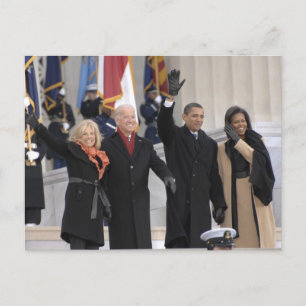 Cartão Postal Os Obamas ^ Os Bidens