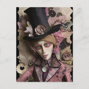 Cartão Postal Os Óculos Ficaram Loucos Com A Colagem De Mídia Mi