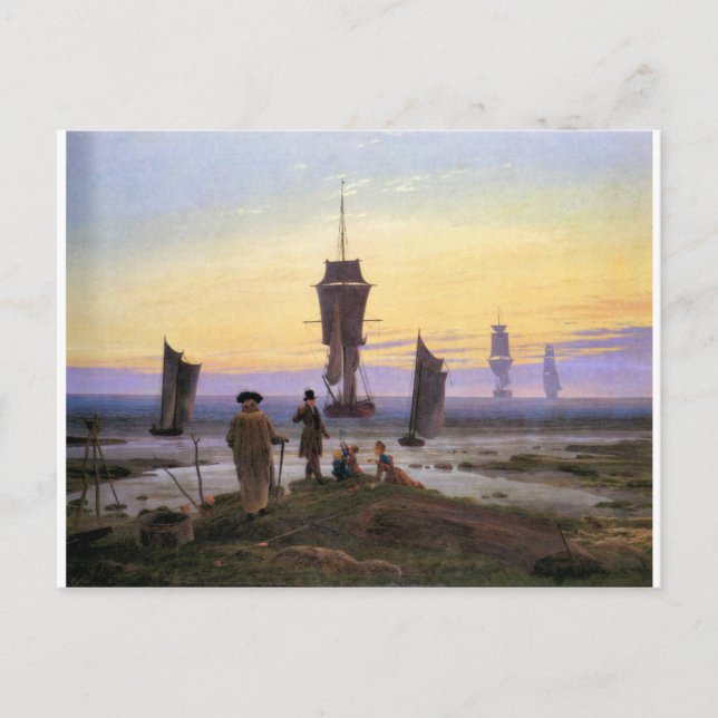 Cartão Postal Os palcos de Caspar David Friedrich (Frente)
