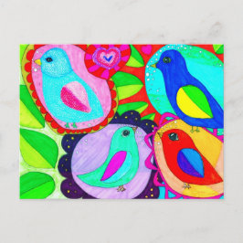 Cartão Postal Os pássaros dizem que querem a liberdade!