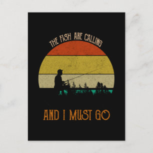 Cartão Postal Os Peixes Estão Ligando E Eu Preciso Ir