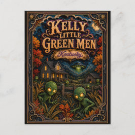 Cartão Postal Os Pequenos Homens Verdes de Kelly Kentucky Popcut