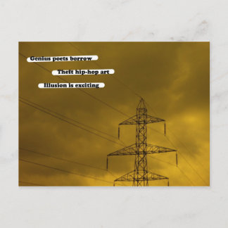 Cartão Postal Os poetas gênios emprestam