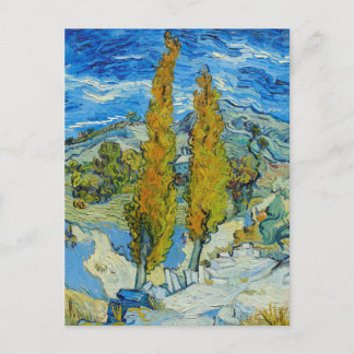 Cartão Postal Os Poplars em Santo-Rémy, 1889 Vincent Van Gogh