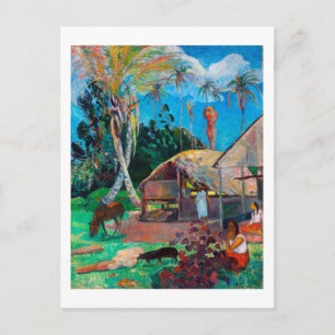 Cartão Postal Os Porcos Negros, Gauguin