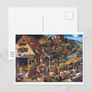 Cartão Postal Os Provérbios Holandeses   Pieter Bruegel, o Velho