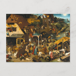 Cartão Postal Os Provérbios Neerlandeses - Pieter Bruegel