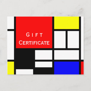 Cartão Postal Os retângulos do MOSAICO esquadram coloriram I +