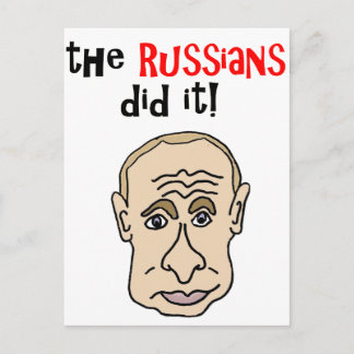 Cartão Postal Os russos fizeram-no desenhos animados de Putin