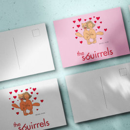 Cartão Postal Os Sbuirrels Ed e Mary Valentine