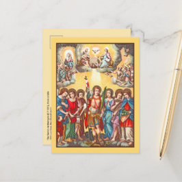 Cartão Postal Os Sete Arcanjos (CP 001; Cromolitografia