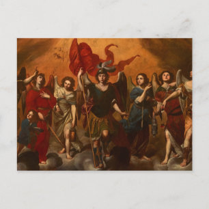 Cartão Postal Os Sete Arcanjos por Massimo Stanzione