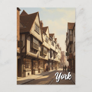 Cartão Postal Os Shambles em York Inglaterra