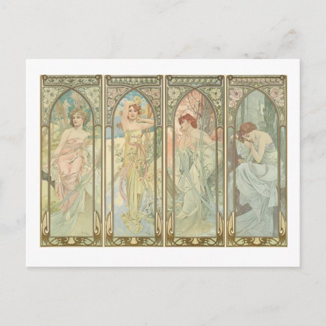 Cartão Postal Os Tempos Do Dia (Frente)