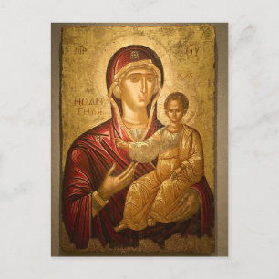 Cartão Postal Os Theotokos e o Cristo Infantil