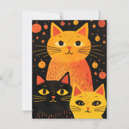 Cartão Postal Os Três Gatos