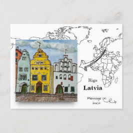 Cartão Postal Os Três Irmãos, Riga Letônia