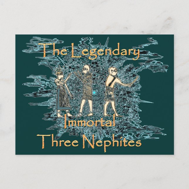 Cartão Postal Os três Nephites (Frente)