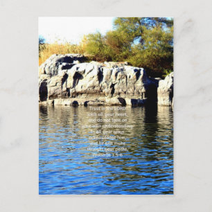 Cartão Postal Os versos da bíblia citam sobre o 3:5 dos