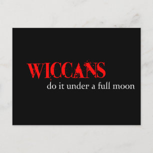 Cartão Postal Os Wiccans fazem-no debaixo de uma lua de cheio.