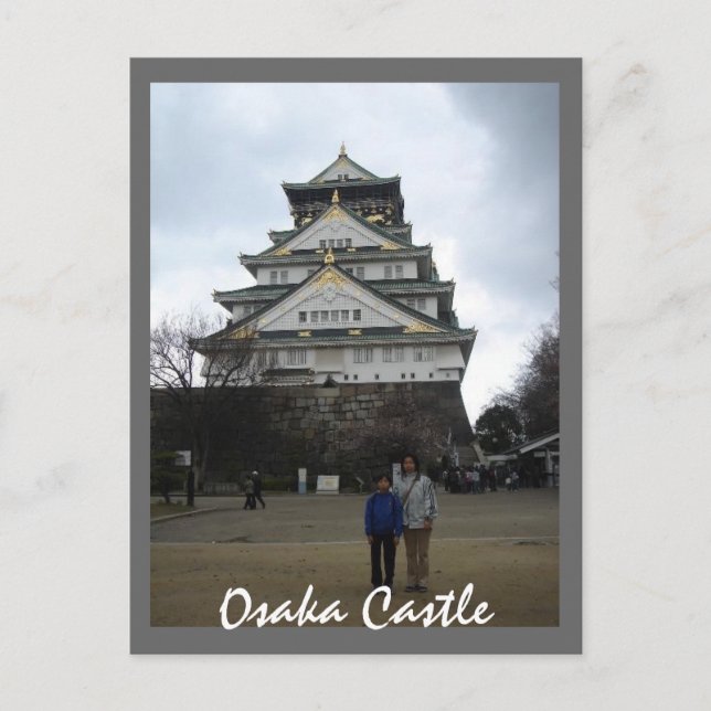 Cartão Postal Osaka Castle (Frente)