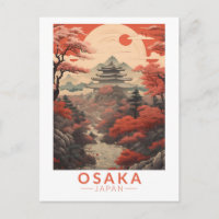 Osaka Japan Viagem Art Vintage
