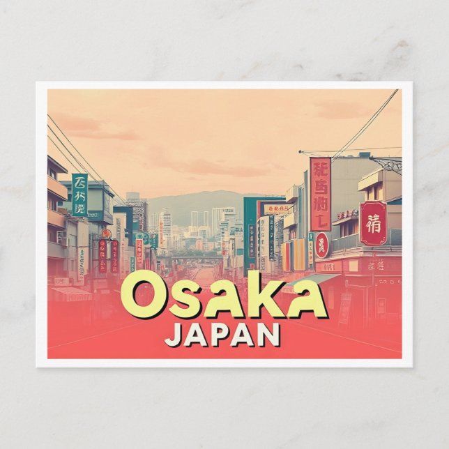 CARTÃO POSTAL OSAKA JAPAN VINTAGE (Frente)