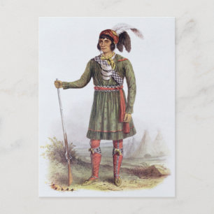 Cartão Postal Osceola ou "Sol Ascensão", um Líder Seminole