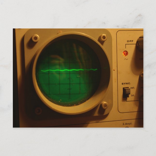 Cartão Postal Osciloscópio analógico 1964 (Frente)