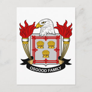 Cartão Postal Osgood Family Crest