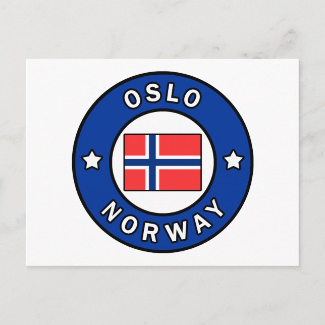 Cartão Postal Oslo Noruega (Frente)
