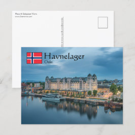 Cartão Postal Oslo Noruega