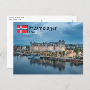 Cartão Postal Oslo Noruega