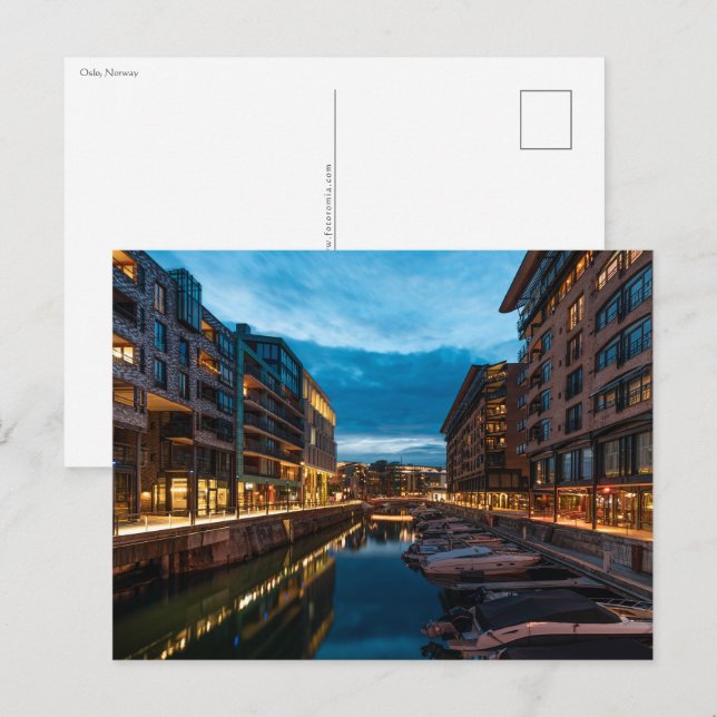 Cartão Postal Oslo Noruega (Frente/Verso)