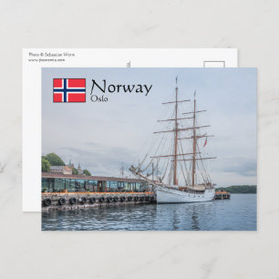 Cartão Postal Oslo Noruega