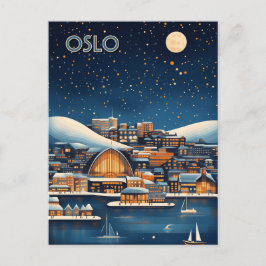Cartão Postal Oslo Norway Viagem