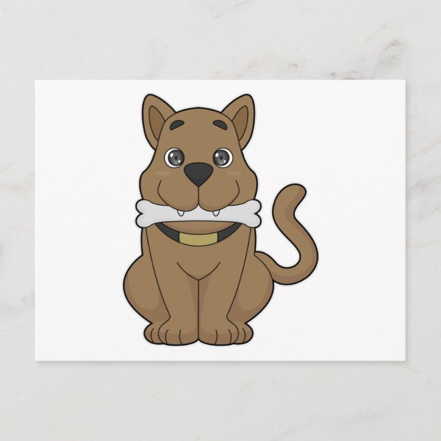 Cartão Postal Osso de Cachorro (Frente)