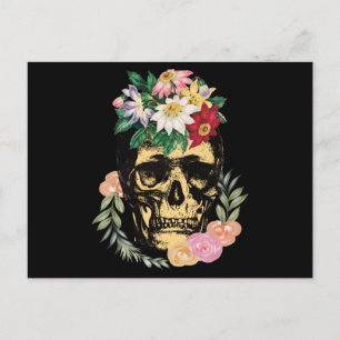 Cartão Postal Osso E Flores